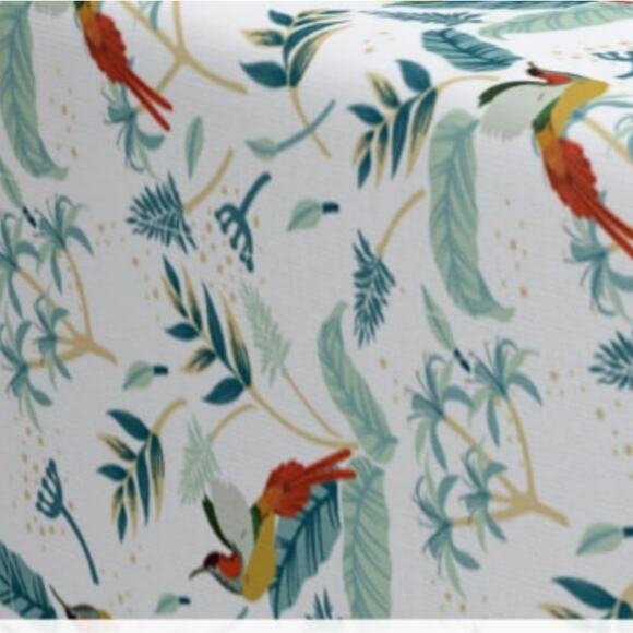 100% cotton table cloth 6-8 people 52x52 Tropocal Floral - Picture 5 of 8